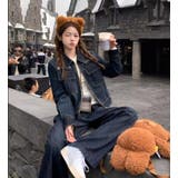 ブルー | ショートデニムアウター ワイドデニムボトム セットアップ | Bifrost