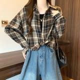 グリッドシャツ × インナー 2 ピースセット、カジュアルレイヤードスタイル | Bifrost | 詳細画像5 