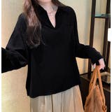 ポロネック ポケットデザイン ルーズシャツ、カジュアルなスタイル | Bifrost | 詳細画像3 