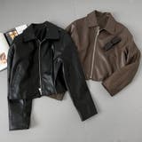 ショート丈 シンプルデザイン レザージャケット | Bifrost | 詳細画像18