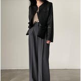 ノーカラー ショートカット レザージャケット | Bifrost | 詳細画像7