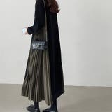 パッチワーク プリーツ ポケット付き ロングスリーブ ワンピース | Bifrost | 詳細画像9