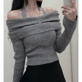 グレー | ニット・セーター【韓国ファッション | Bifrost