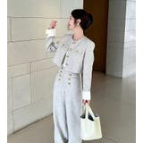 ミニマル丸ネックショート メタルボタン ワイドレッグ セット | Bifrost | 詳細画像2 