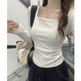 シルエットが美しいスクエアネックロングスリーブトップス | Bifrost | 詳細画像5