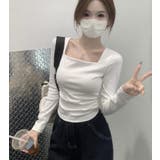 シルエットが美しいスクエアネックロングスリーブトップス | Bifrost | 詳細画像6