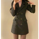 ダブルブレストのブレザーワンピース | Bifrost | 詳細画像5 