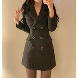 ダブルブレストのブレザーワンピース | Bifrost | 詳細画像10 