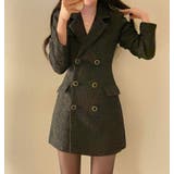 ダブルブレストのブレザーワンピース | Bifrost | 詳細画像12 