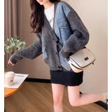 ダークグレー | デニムパネルツインジッパーカーディガン | Bifrost