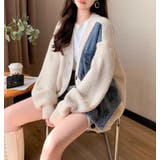 デニムパネルツインジッパーカーディガン | Bifrost | 詳細画像5