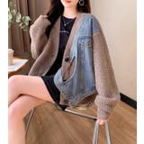 デニムパネルツインジッパーカーディガン | Bifrost | 詳細画像16 