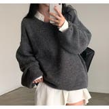 ダークグレー | ニット・セーター【韓国ファッション】 | Bifrost