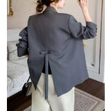 背面リボンディテールオーバーサイズブレザー | Bifrost | 詳細画像5 