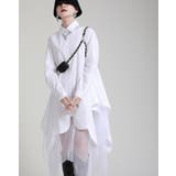 ホワイト | 不規則デザインブラウスワンピース | Bifrost