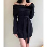 オフショルダーリブニットワンピース | Bifrost | 詳細画像5 