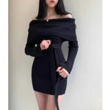 オフショルダーリブニットワンピース | Bifrost | 詳細画像6 