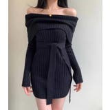 オフショルダーリブニットワンピース | Bifrost | 詳細画像9 