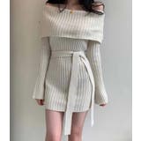 オフショルダーリブニットワンピース | Bifrost | 詳細画像10 