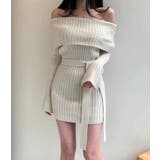 オフショルダーリブニットワンピース | Bifrost | 詳細画像11 