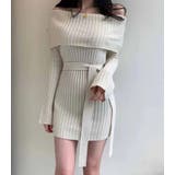 オフショルダーリブニットワンピース | Bifrost | 詳細画像13 