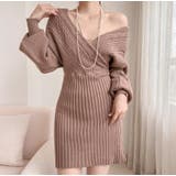 ケーブルニットクロスワンピース | Bifrost | 詳細画像8 