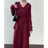 結びデザインのツーピースニットワンピース | Bifrost | 詳細画像1 