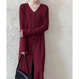 結びデザインのツーピースニットワンピース | Bifrost | 詳細画像2 