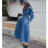 ブルー | デニムコルセットワンピース | Bifrost