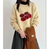 トマト刺繍デザインの可愛らしいニットセーター | Bifrost | 詳細画像9 