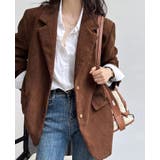 ブラウン | コーデュロイボタンブレザー | Bifrost