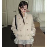 オフホワイト | ダブルブレストショートコート | Bifrost