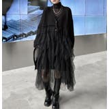タートルネックレイヤードチュールワンピース | Bifrost | 詳細画像13