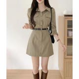 キャメル | シャツワンピース【韓国ファッション】 | Bifrost