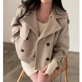 キャメル | ショートコート【韓国ファッション】 | Bifrost