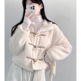 子羊の毛挟み綿に牛角ボタンのコート | Bifrost | 詳細画像1 