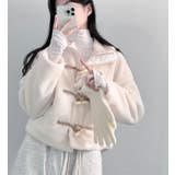 子羊の毛挟み綿に牛角ボタンのコート | Bifrost | 詳細画像2 