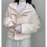 子羊の毛挟み綿に牛角ボタンのコート | Bifrost | 詳細画像5 