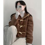 子羊の毛挟み綿に牛角ボタンのコート | Bifrost | 詳細画像6 