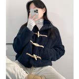 子羊の毛挟み綿に牛角ボタンのコート | Bifrost | 詳細画像11 