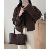 丸首の毛はファスナー付きショート丈コート女 | Bifrost | 詳細画像1 