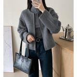 丸首の毛はファスナー付きショート丈コート女 | Bifrost | 詳細画像8 