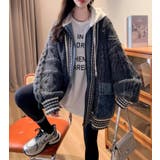 デニムパッチワークケーブルニットパーカー | Bifrost | 詳細画像10