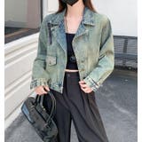 ショート丈で可愛らしい!デニムブルゾン | Bifrost | 詳細画像6