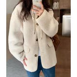 ハイネック紐締め＆ふわふわボアジャケット | Bifrost | 詳細画像1 