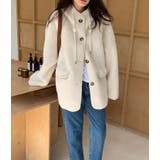 ハイネック紐締め＆ふわふわボアジャケット | Bifrost | 詳細画像9 