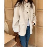 ハイネック紐締め＆ふわふわボアジャケット | Bifrost | 詳細画像11 