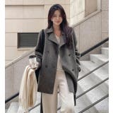 ダブルブレストデザインの上品なオーバーサイズコート | Bifrost | 詳細画像1 