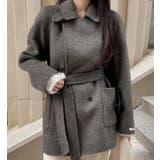 ダブルブレストデザインの上品なオーバーサイズコート | Bifrost | 詳細画像5 