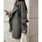 ダブルブレストデザインの上品なオーバーサイズコート | Bifrost | 詳細画像19 